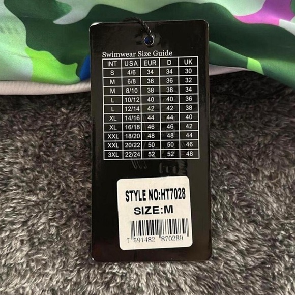 Ree bees geometric high waist bikini swim suit Size medium NWT Mutlicolor - Picture 4 of 6